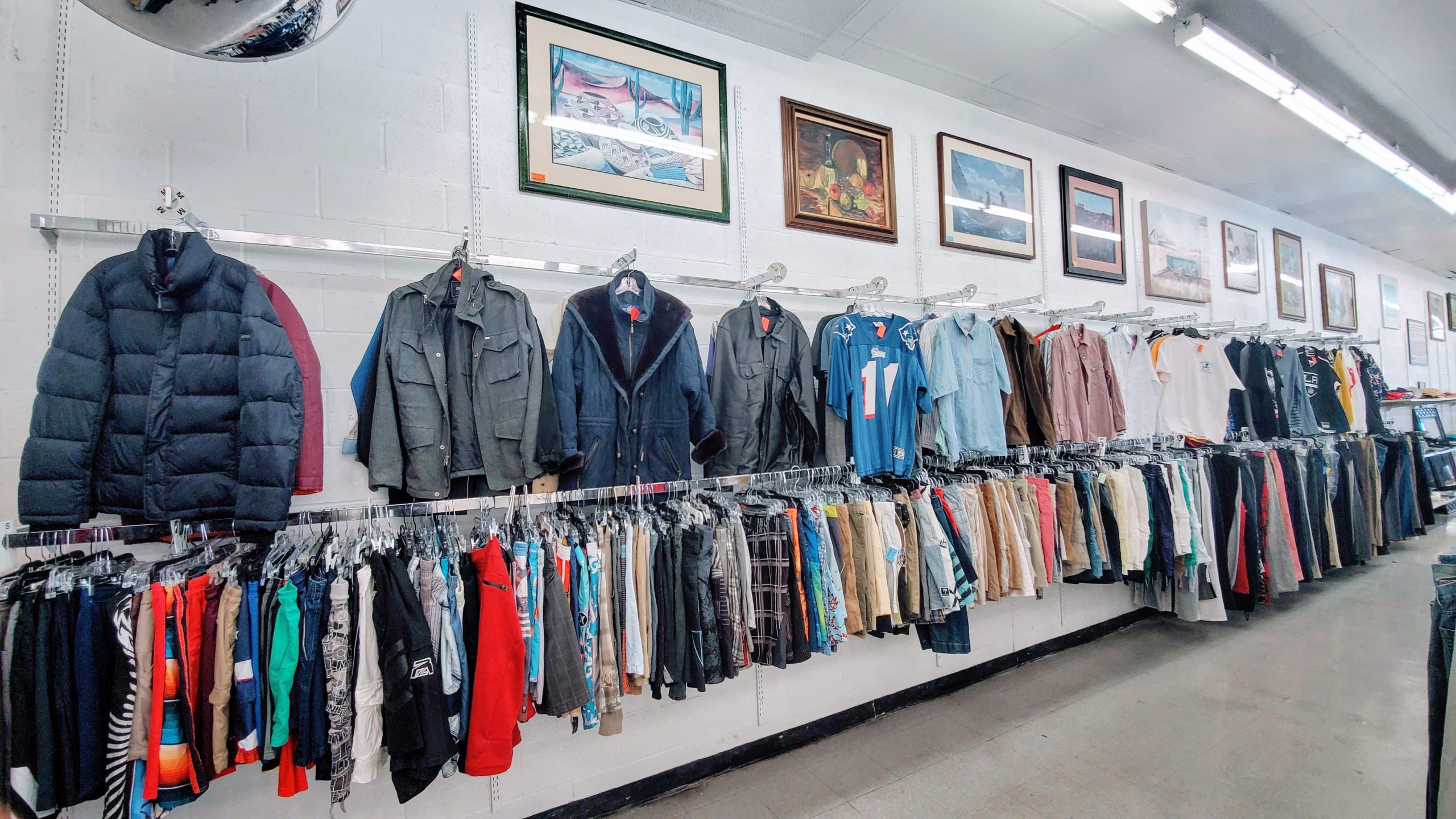 Men's Clothing at Long Beach Beacon House Thrift Shop