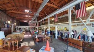 Secondhand items at San Pedro Beacon House Thrift Shop