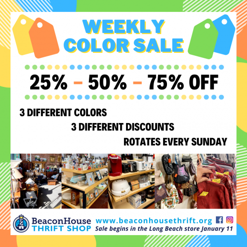 Color Tag Sale Announcement – Generic No Store Address – LB Begins Jan 11 Weekly Color Sale